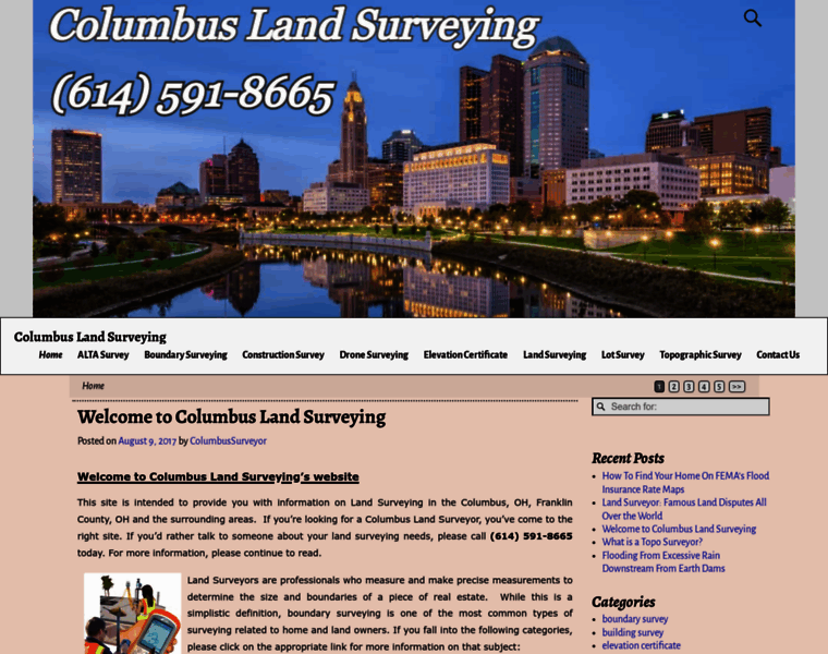 Columbuslandsurveying.com thumbnail