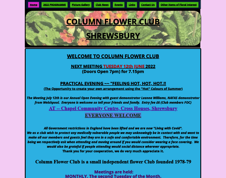 Columnflowerclubshrewsbury.co.uk thumbnail