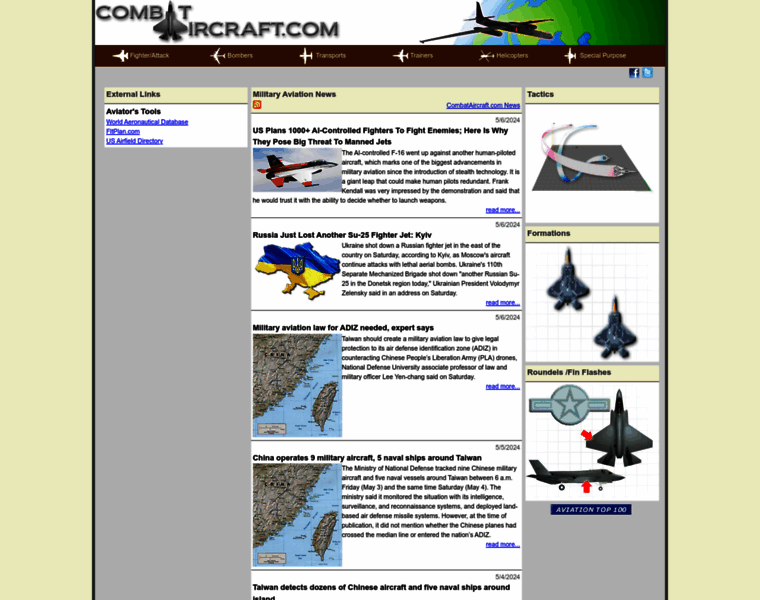 Combataircraft.com thumbnail
