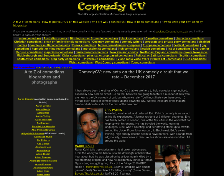 Comedycv.co.uk thumbnail