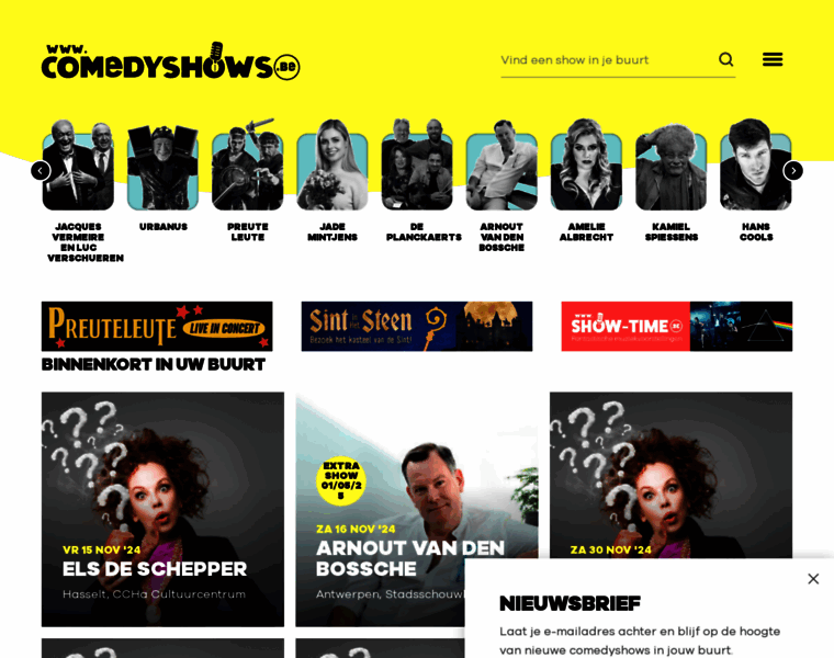 Comedyshows.be thumbnail
