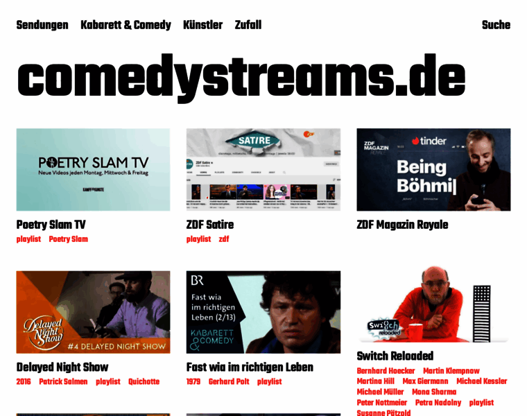 Comedystreams.de thumbnail