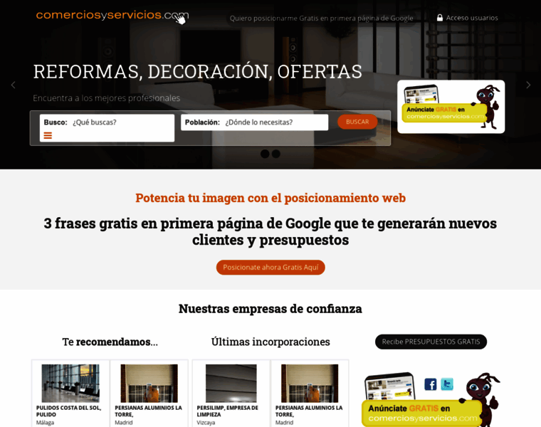 Comerciosyservicios.com thumbnail