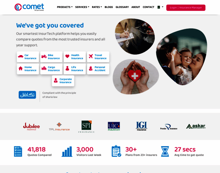 Cometinsure.com thumbnail Cometinsure.com thumbnail