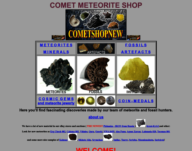 Cometshopnew.com thumbnail