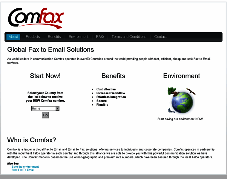 Comfax.com thumbnail