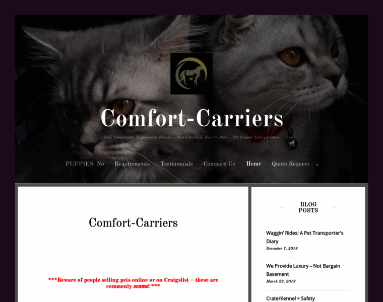 Comfort-carriers.com thumbnail