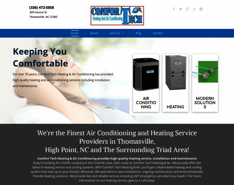 Comforttechheatandair.com thumbnail