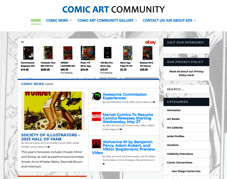 Comicartcommunity.com thumbnail
