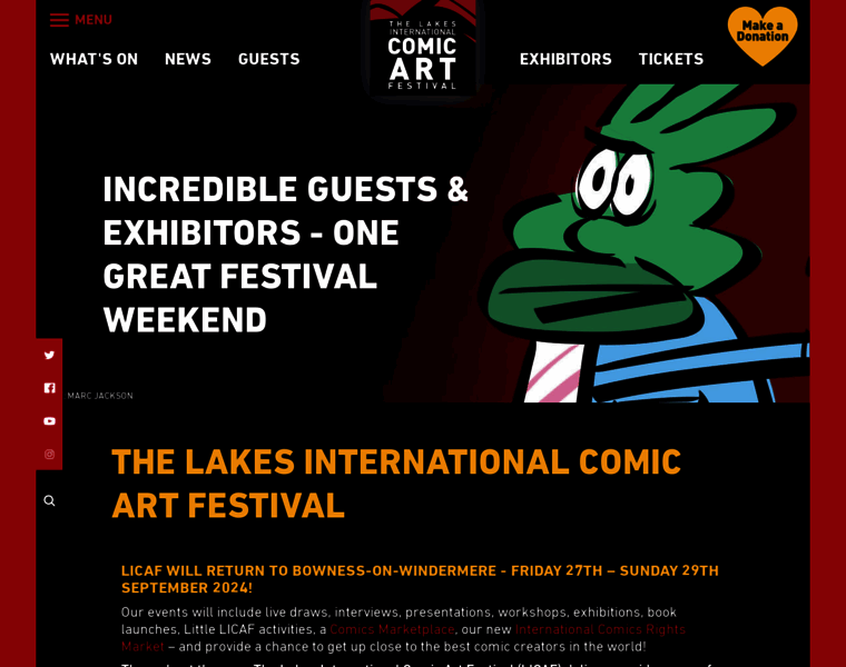 Comicartfestival.com thumbnail