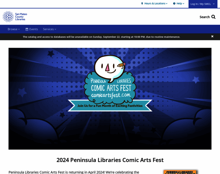comicartsfest.com at WI. 2025 Peninsula Libraries Comic Arts Fest | San ...