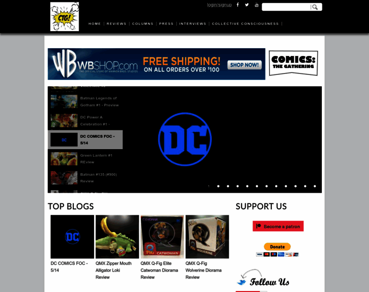 Comicsthegathering.com thumbnail