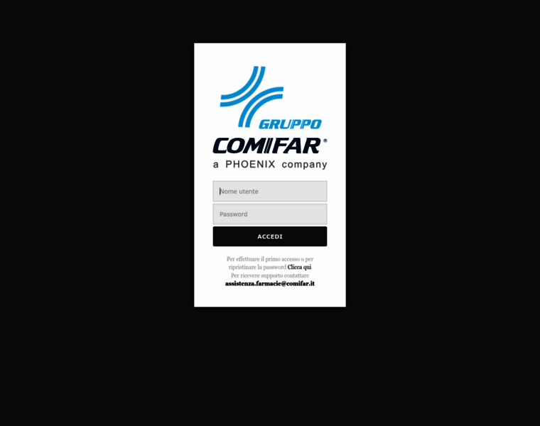 comifarconte.it at WI. Accedi | Comifar
