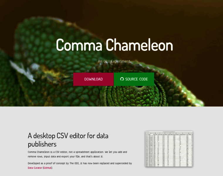 Comma-chameleon.io thumbnail