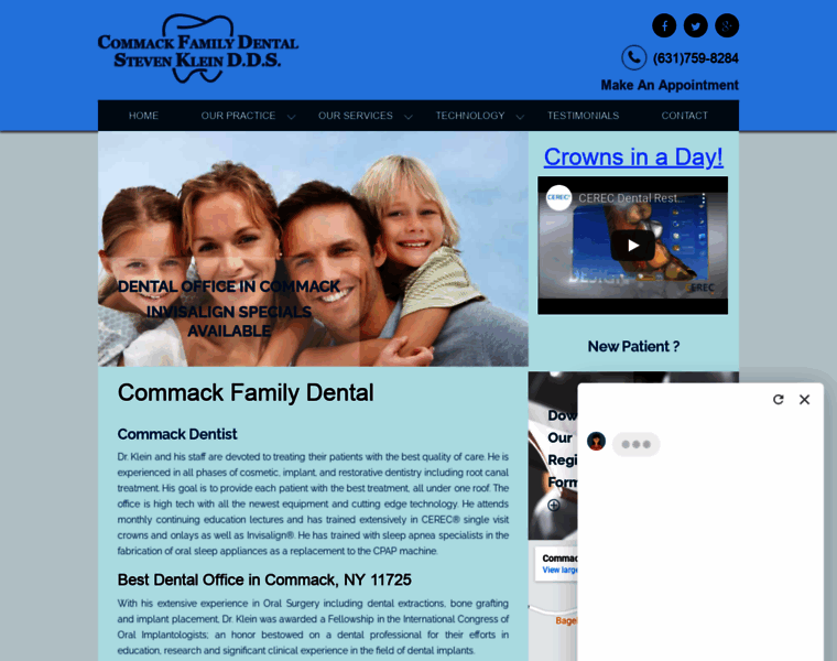 Commackfamilydental.com thumbnail
