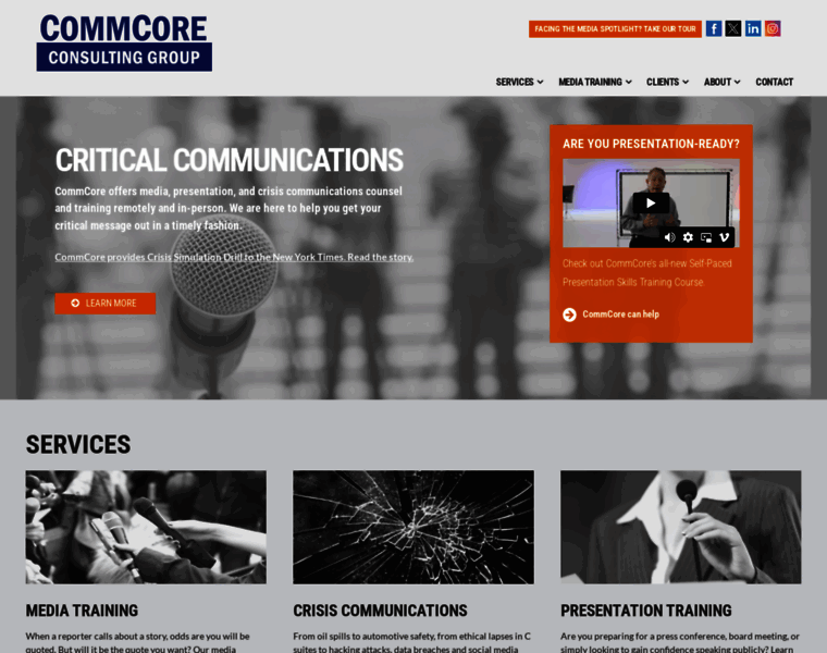 Commcoreconsulting.com thumbnail