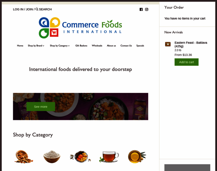 Commercefoods.com thumbnail