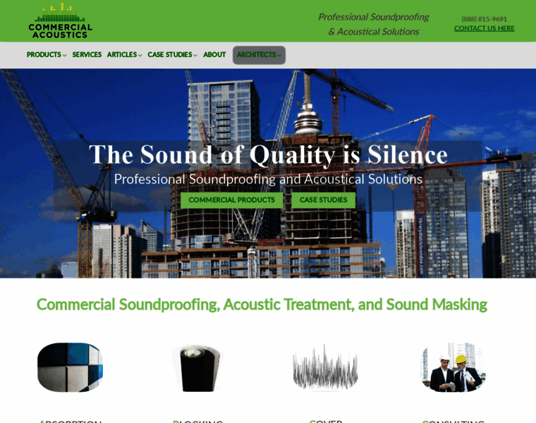 Commercial-acoustics.com thumbnail