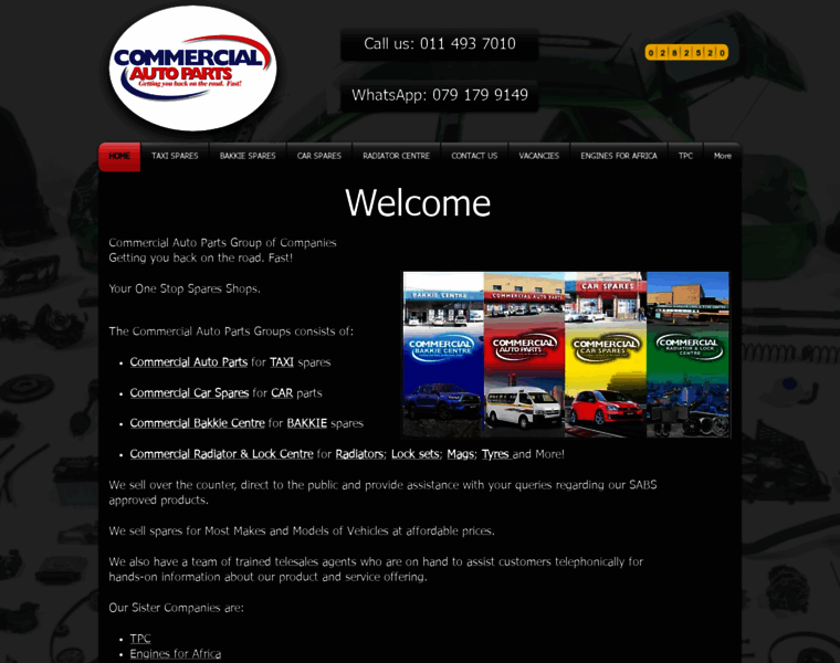 Commercialautoparts.co.za thumbnail