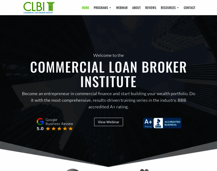 Commercialloanbrokerinstitute.com thumbnail