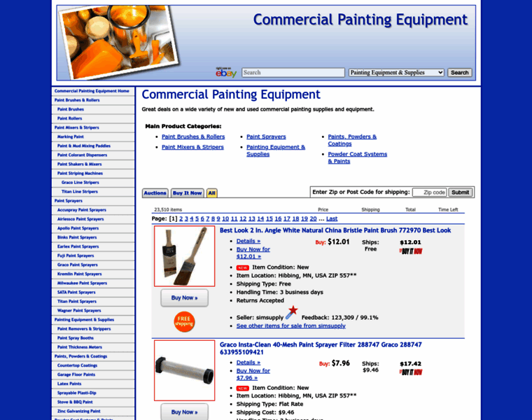 Commercialpaintingequipment.net thumbnail