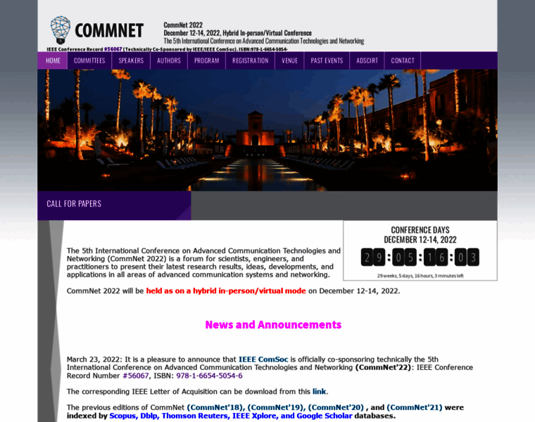 Commnet-conf.org thumbnail