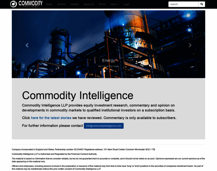 Commodityintelligence.com thumbnail