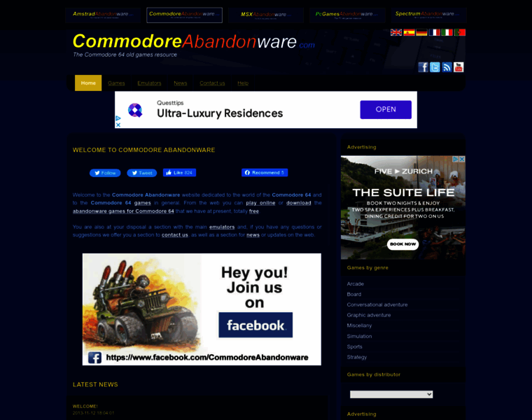 Commodoreabandonware.com thumbnail