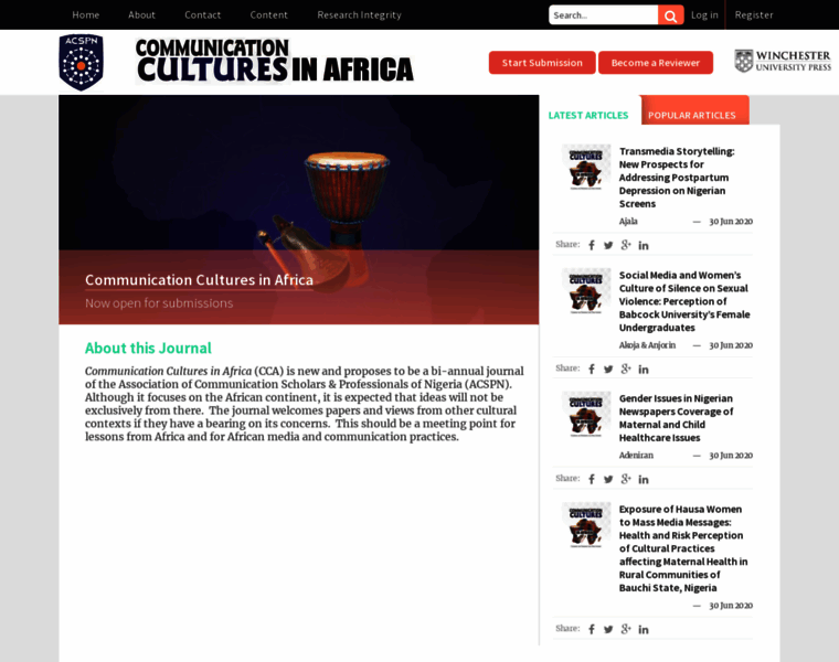 Communicationculturesinafrica.com thumbnail