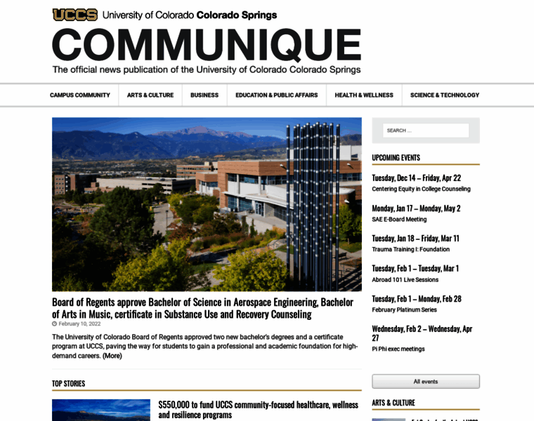 Communique.uccs.edu thumbnail