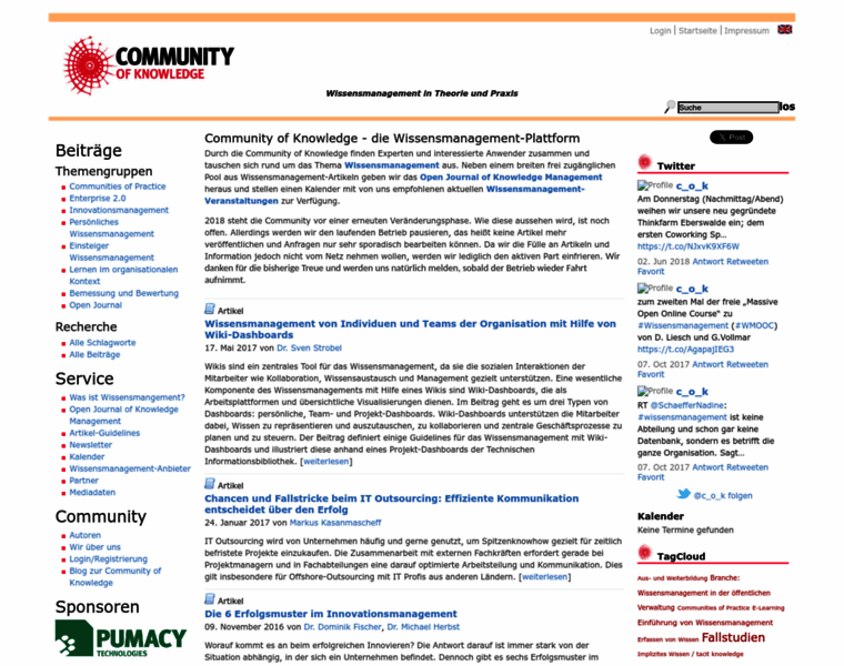 Community-of-knowledge.de thumbnail