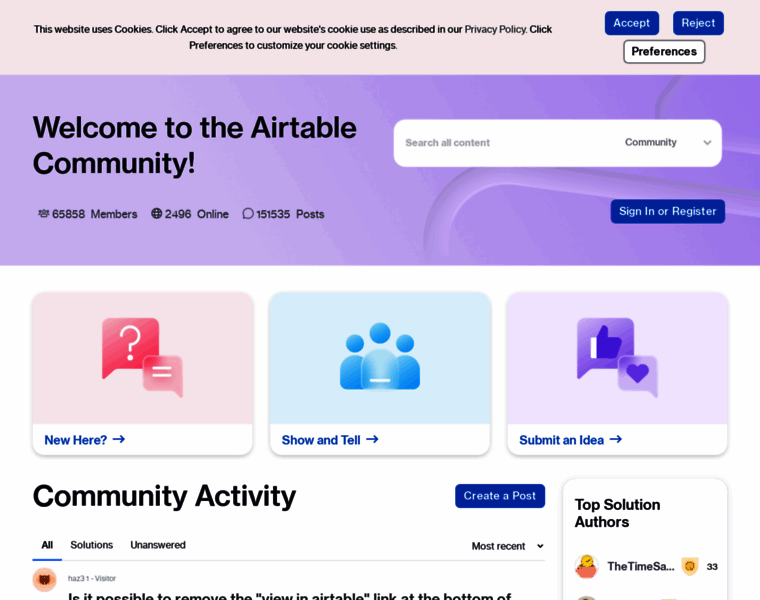 Community.airtable.com thumbnail