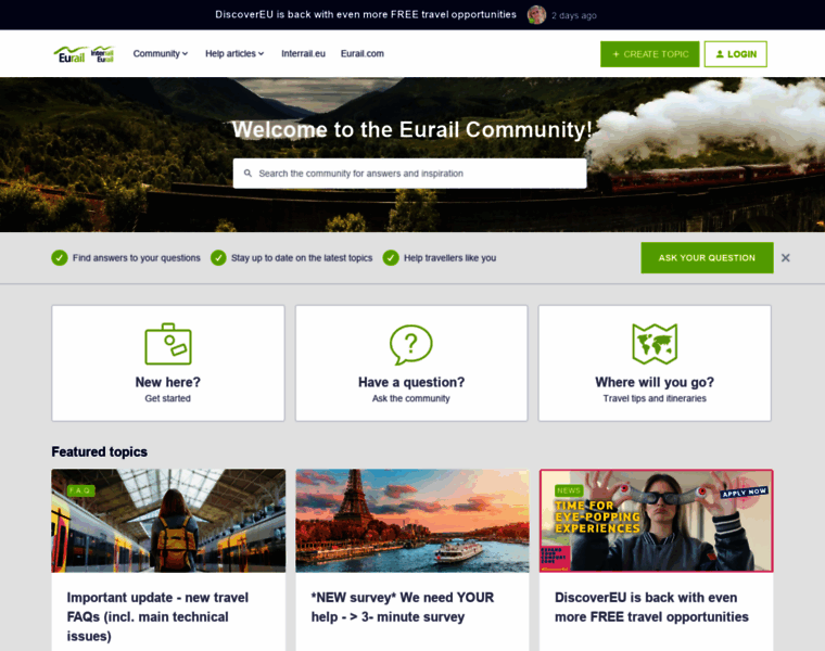 Community.eurail.com thumbnail