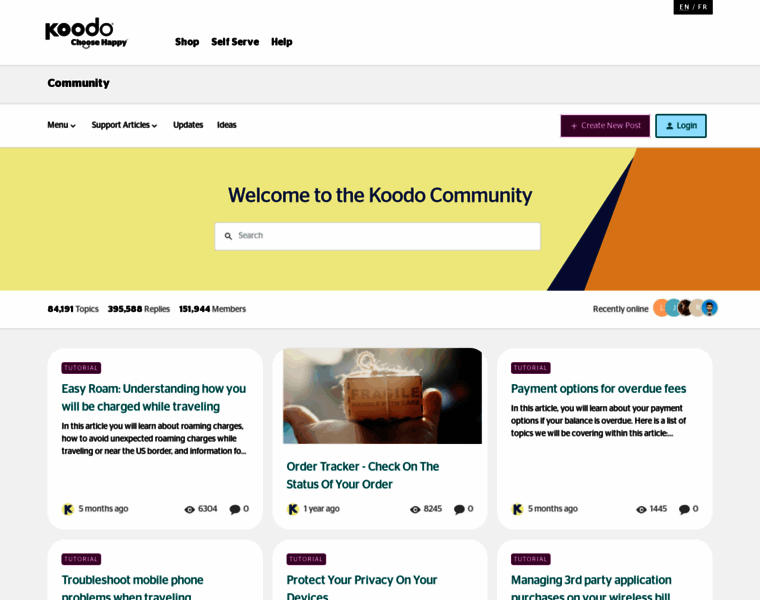 Community.koodomobile.com thumbnail