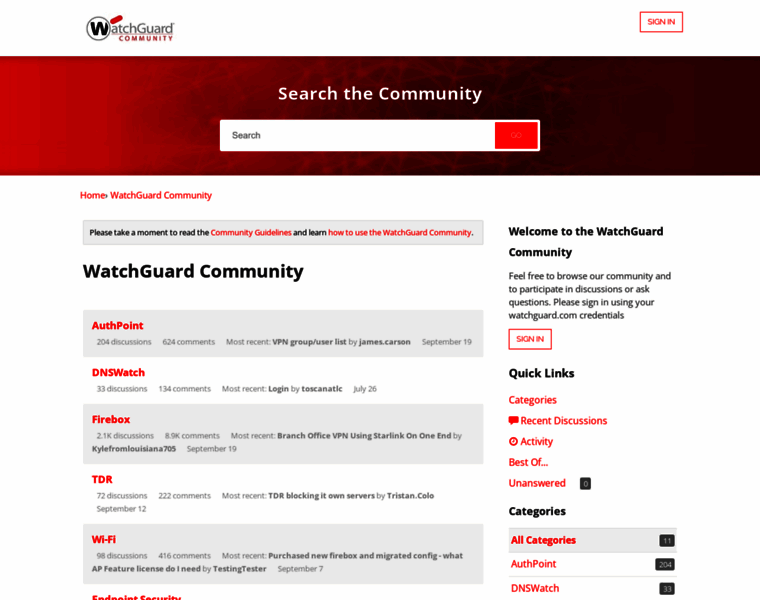 Community.watchguard.com thumbnail