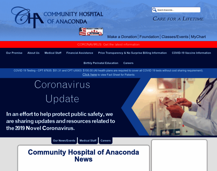 Communityhospitalofanaconda.org thumbnail