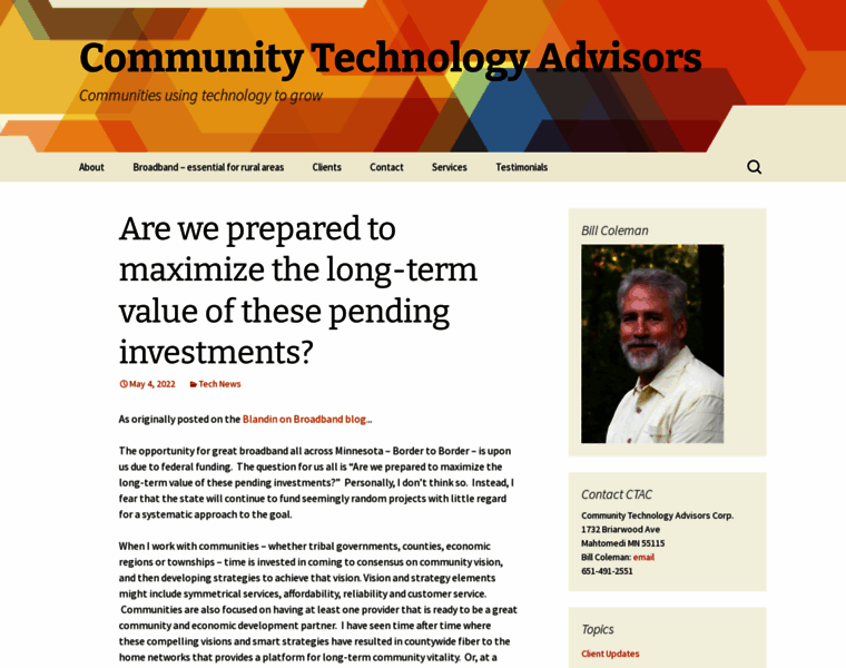 Communitytechnologyadvisors.com thumbnail