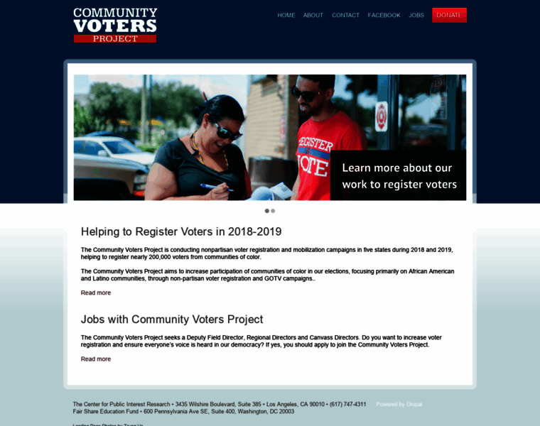 Communityvotersproject.org thumbnail