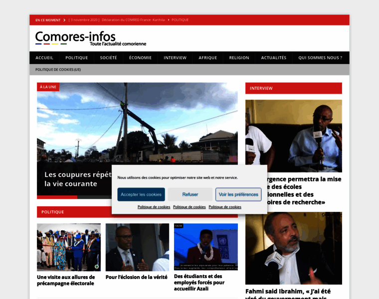 Comores-infos.net thumbnail