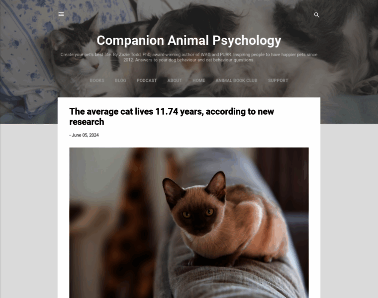 Companionanimalpsychology.com thumbnail