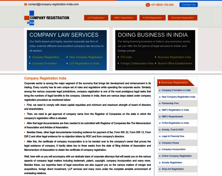Company-registration-india.com thumbnail