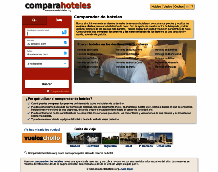 Comparadordehoteles.org thumbnail