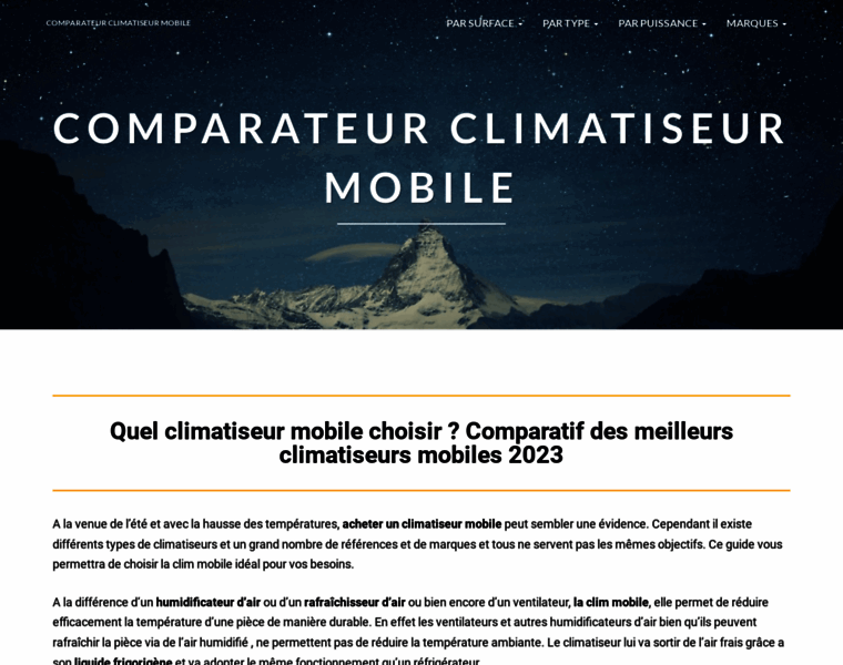 Comparateur-climatiseur-mobile.fr thumbnail