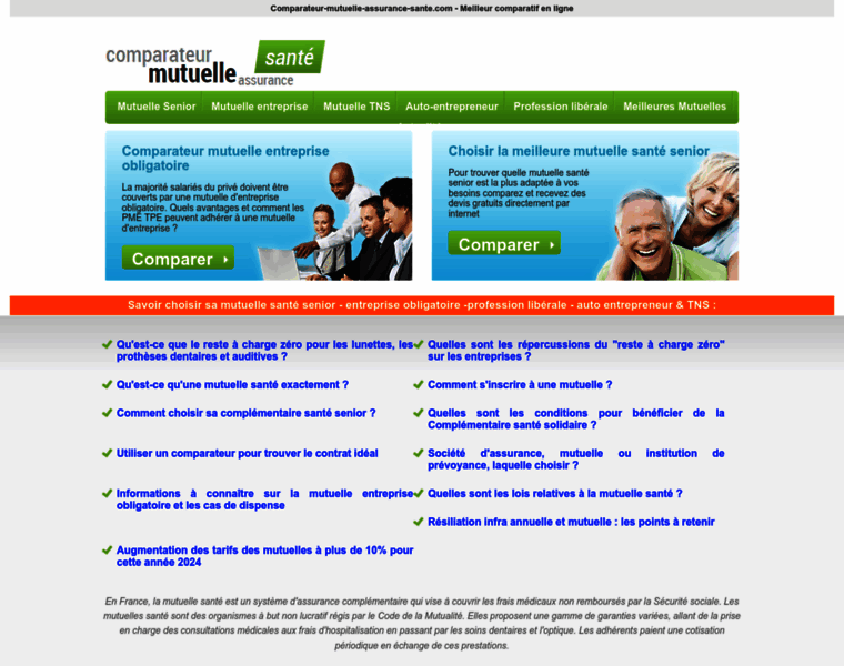 Comparateur-mutuelle-assurance-sante.com thumbnail