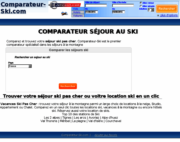 Comparateur-ski.com thumbnail