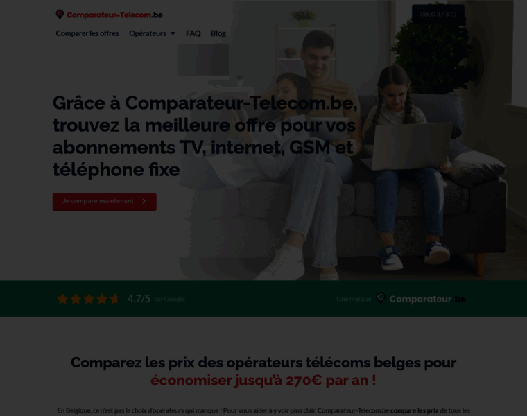 Comparateur-telecom.be thumbnail