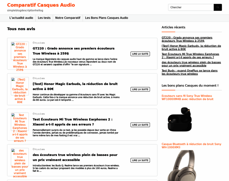 Comparatif-casques-audio.fr thumbnail