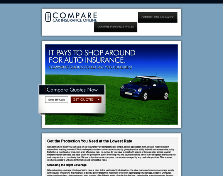 Comparecarinsuranceonline.com thumbnail