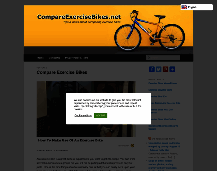 Compareexercisebikes.net thumbnail