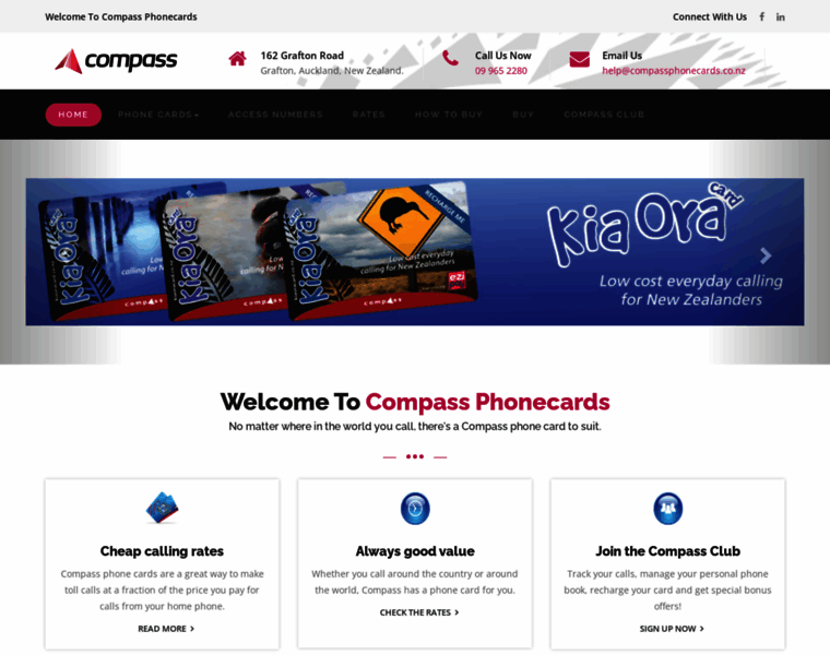 Compassphonecards.co.nz thumbnail